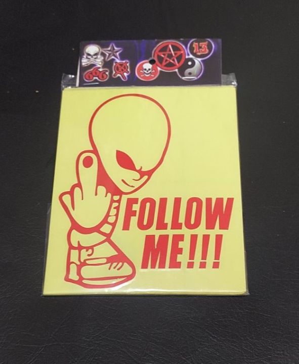 Followed Sticker Follow Me Sticker For Bike And Car | Daraz.com.np