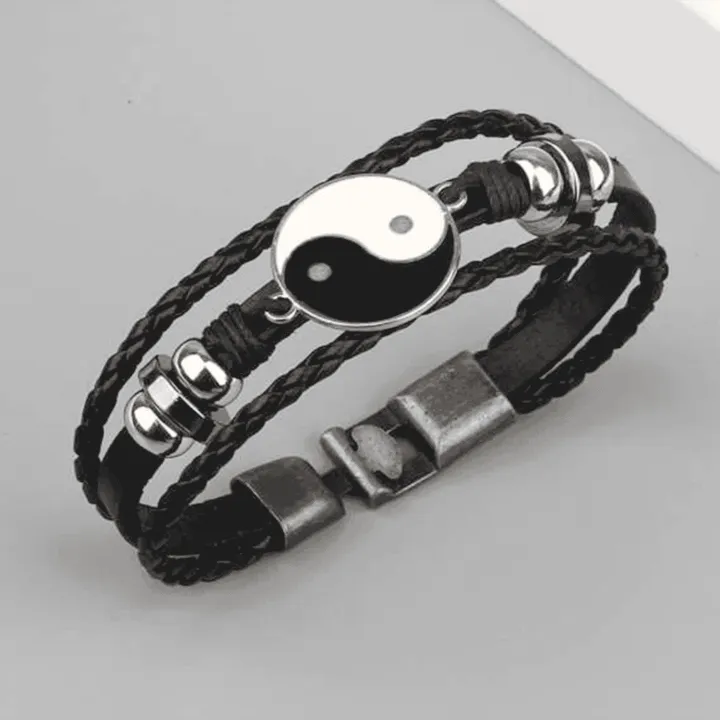 ANX%20Men%20Yin%20&%20Yang%20Layered%20Pu%20Leather%20Bracelet%20For%20Men%20/%20Men's%20Accessories%20%20Fashion%20Layered%20Bracelet%20For%20Men%20-%20Image%202