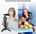 Vlogging Kit for Video Making | Mic | Mini Tripod Stand | LED Light TikTok Stand. 