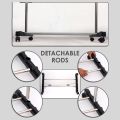 Adjustable Single Pole Clothes Hanger Rack. 