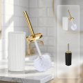 Corner Gap Brush Long-Handle Toilet Brush Hard-Bristled 360° Rotating Bathroom Brush Compact Stand No-Dead Spot Cleaning Toilet Cleaning Brush Bathroom Cleaning. 