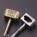 New Avengers Thor Hammer Keychain with Bottle Opener - Mjolnir Golden. 