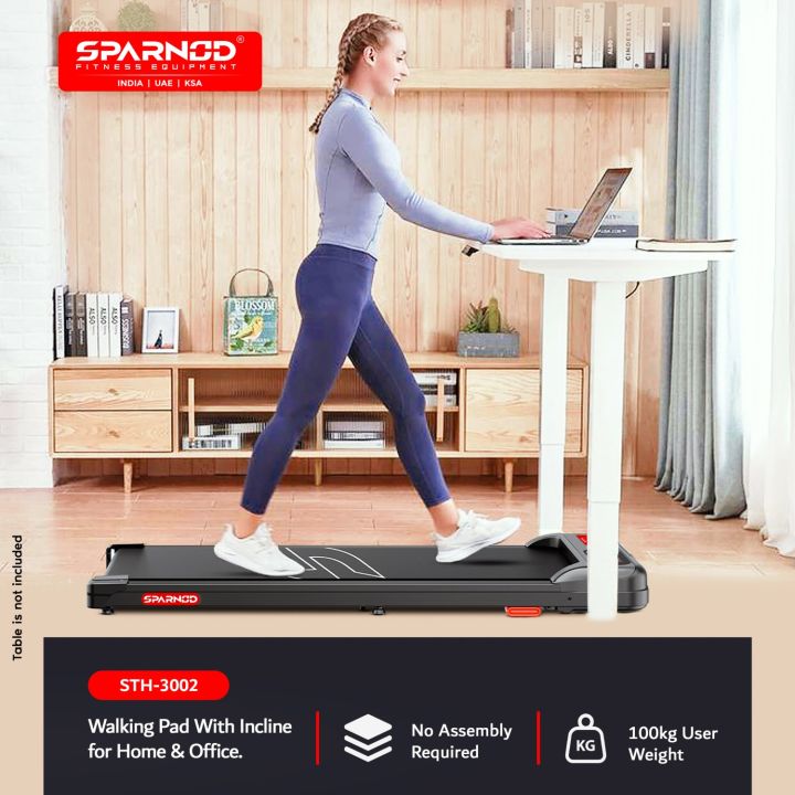 Sparnod%20Fitness%20STH-3002%20Home%20Use%20Walking%20Pad%20&%20Treadmill%20Compact%20Ultra-Slim%20,%20Ready%20to%20Use%20,%20%20Shock%20Absorption,%20,%20LED%20Display%20,%20100%20Kg%20Capacity%20-%20Image%205