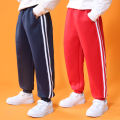 Girls' clothing wholesale children's ice silk mosquito repellent pants summer thin boys' trousers primary school uniform pants two bars. 