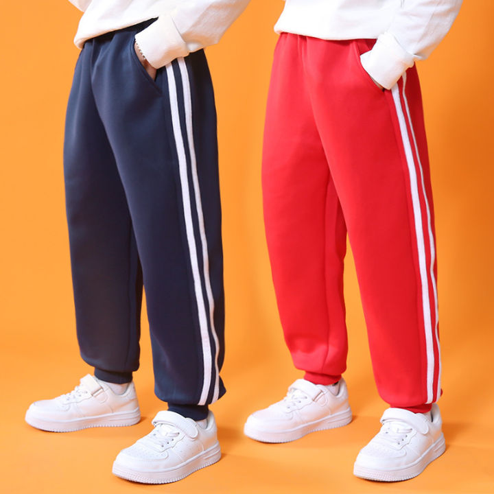 Girls' clothing wholesale children's ice silk mosquito repellent pants summer thin boys' trousers primary school uniform pants two bars