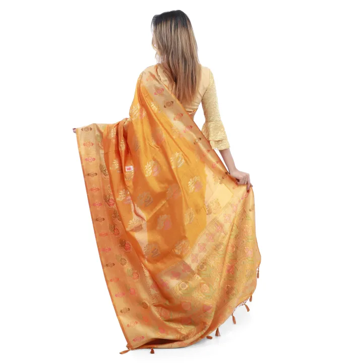 Mustard%20Yellow%20Color%20Dola%20Silk%20Saree%20With%20Blouse%20For%20Women%20-%20Image%207