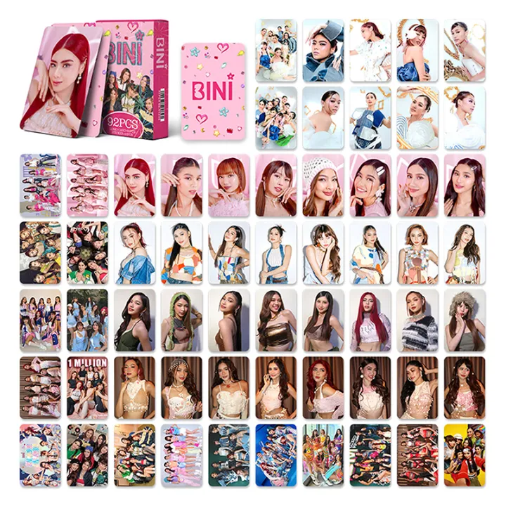 92pcs%20Bini%20Lomo%20Card%20Photo%20Card%20Laser%20Holographic%20Card%20HD%20Printed%20Fans%20Gift%20Aiah%20Colet%20Maloi%20Gwen%20Stacey%20Mikha%20Jhoanna%20Sheena%20JINBING%20-%20Image%202