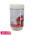 LocknLock Interlock Stackable Refrigerator Door Plastic Container, Pack Of 4, 500ml each. 