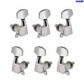 QianxiNew style 6pcs Sealed Guitar String Pegs Locking Tuners 3L3R Tuning Pegs 2025 String Tuners Electric Acoustic Guitar Tuner Machine Heads Knobs. 