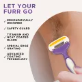 FURR By Pee Safe Body Shaving Razor for Women – Smooth & Gentle Body Hair Removal Razor. 
