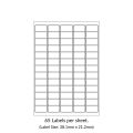 A4 Self Adhesive Labels | 13 x 5 | 65 Sticker Per Sheet | 100 Sheets Pack. 