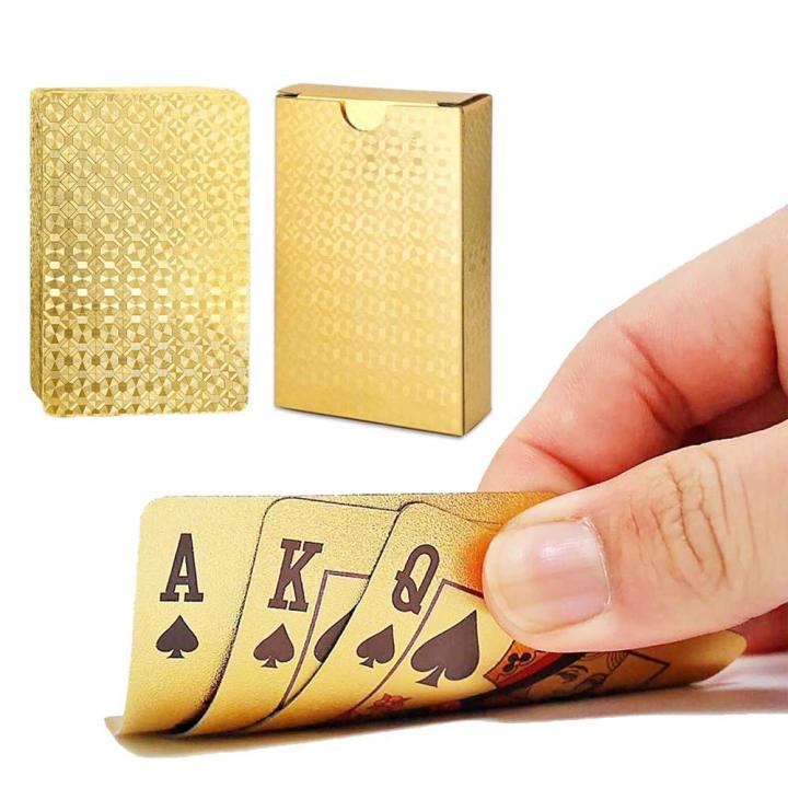 Gold Plated Playing Cards Full Per Deck International Standard 54 Gold Cards