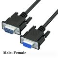 20M 10M 1.5M 3M Serial RS232 9Pin Male To Female DB9 9Pin PC Converter Extension Transfer Cable Cord Extending Wire For Computer. 