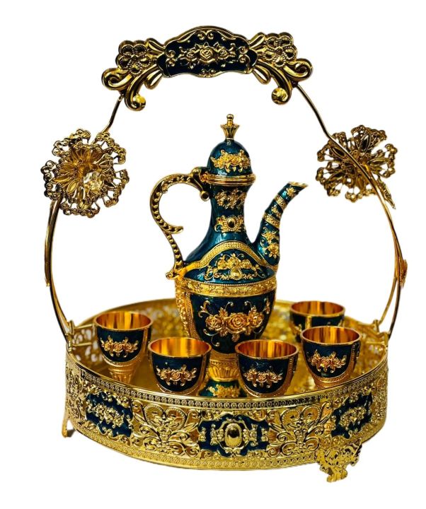 Axia%20Krafts%20Royal%20Anti%20Set%20Small%20With%206%20Wine%20Glasses%20with%20handle%20-Blue%20-%20Image%202