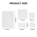 5Pc Clear Stamp Acrylic Block Set for Transparent Acrylic Stamp Pad DIY Scrapbooking Clear Acrylic Display Riser Stands. 