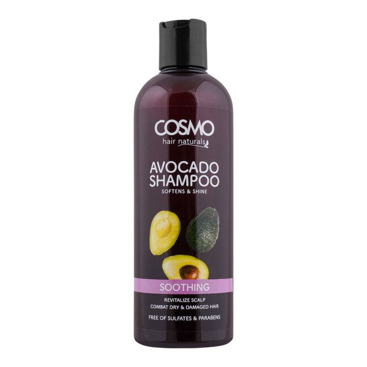 Cosmo Hair Naturals Soothing Avocado Shampoo / Softens & Shines / 480 ML (Original)