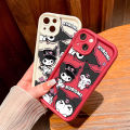 Jizetin for OPPO A3S / A12E / Realme C1 Back Cover Shy Kuromi Ladder Camera Soft Rubber Mobile Phone Case. 