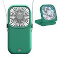OYPFXMI Portable Fan Mini Necklace Fan USB Rechargeable Handheld Fan Foldable Personal Cooling Fan Air Cooler 3 Speeds Setting. 