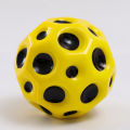 1pc Useful Hole Ball Soft Bouncy Ball Anti-fall Moon Shape Porous Bouncy Ball Kids Indoor Toy Ergonomic Design EATOP. 