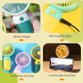 Portable Cartoon Fruit-shaped Handheld Small Fan Student Desktop Phone Holder Small Fan / Cute Korean Design Mini Portable Fan with Lithium Rechargeable Battery. 