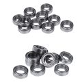 ZOROOM 10Pcs Miniature Sealed Metal Shielded Metric Radial Ball Bearing Model: MR106-ZZ 6X10X3mm & 10Pcs MR74-ZZ 4x7x2.5mm. 