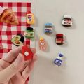 8pcs Personalized 3D Refrigerator Magnets Peanut Butter Durable Fridge Magnets Sticker Drink Bottle Fridge Decoration Home Decor. 