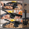 Meat Chopper Nylon Meat Spatula Chopper for Ground Beef, 5 Curved Blades Ground Beef Masher. 