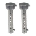 JINMY 2X Silver Motorcycle Exhaust Can Muffler Insert Baffle DB 45mm x 140mm. 