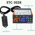 STC-3028 Digital Thermostat Temperature & Humidity Controller 220V | Dual Relay Sensor for Incubator, Aquarium & DIY Projects. 
