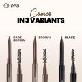 MARS OH Brow Eyebrow Pencil | Micro Precision Retractable with a Spoolie | Highly Pigmented | Smudge Proof & Water Resistance | Long-Lasting | Lightweight Eyebrow Pencil (0.1 gm). 