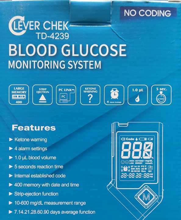 Clever-Chek%20TD-4239%20Blood%20Glucose%20Monitor%20(%20Glucometer)%20TD-4239%20-%20Image%203