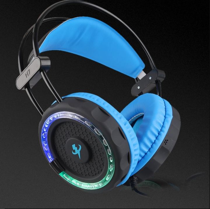 Misde H7 Deep Surround Bass LED Light USB Gaming Headphone With Mic ...