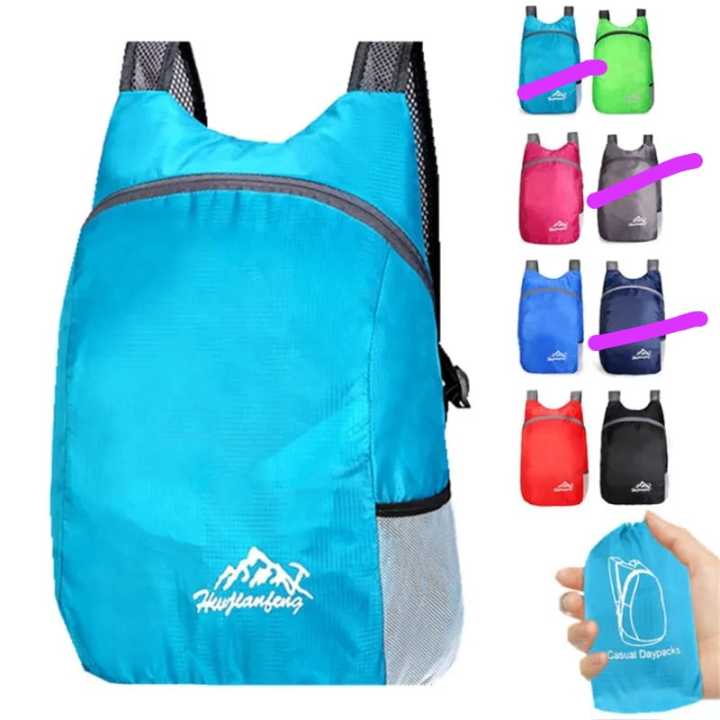 22L Super Mini Sport Folding Backpack Lightweight Waterproof Outdoor Hiking Bag Camping Travel Trekking Backpack