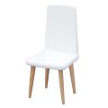 1/12 Scale Miniature White Chair Modern Style Pocket. 