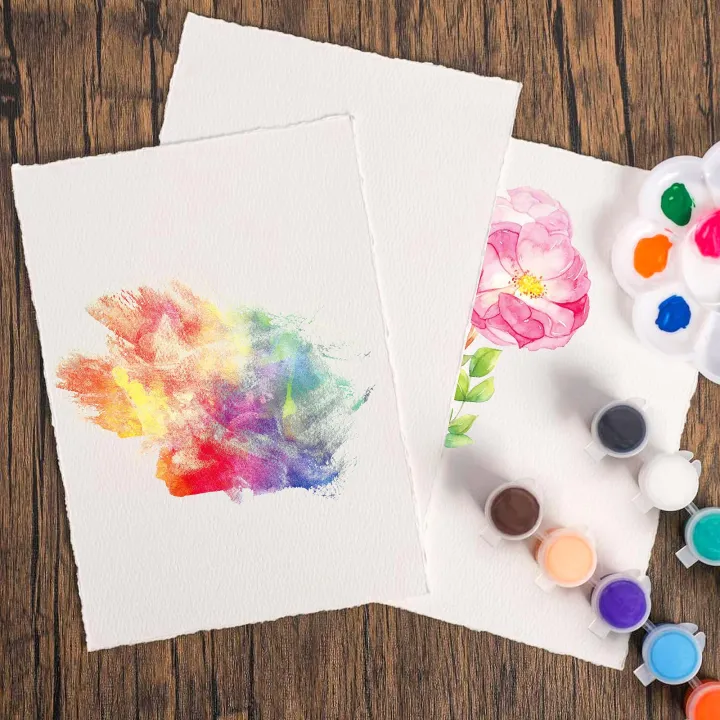 100%25%20Cotton%20Artists%20Watercolour%20Paper%20300%20GSM%20A4%20Cold%20Pressed%20(Pack%20of%201)%20Natural%20White%20-%20Image%202