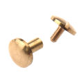 Solid Brass Button Stud Screw Nail Screw Back Leather Rivet Belt 10 PCS Arc 8mm & 10 PCS 10mm. 