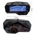 XHHDQES Universal Motorcycle Lcd Digital Meter Speedometer Odometer Tachometer 1000RPM Gauge for FZ16. 