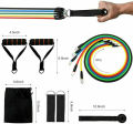 5 In 1 Power Resistance Band Home Gym Equipment/Exercise Bands. 