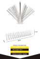 Anti Bird  Spike 64cm 80 pin Spikes Bird spikes Pigeon Repellent Pest Control System. 