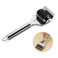 High Grade Stainless Steel Noodle Lattice Roller Dough Cutter for Kitchen Cooking Tools. 