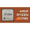 AMD Ryzen 7 5700G Tray (3.8~4.6GHz, 8-Core, 16-Threads, 32MB L3 Cache) Desktop Processor with Radeon Graphics. 