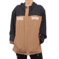 Black and Brown Color Single Layer Windcheater for Women. 