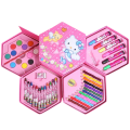 Set of 46 Pieces Color Box - Multicolor Drawing & Painting Set with Crayons, Color Pencils, Watercolors, Sketch Pens & More | Creative Art Box for Kids & Artists. 