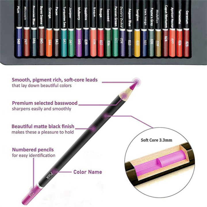 Professional%20Color%20Pencil%20Set%20for%20Drawing%20and%20Sketch%20with%2072Pcs%20Graphite%20Color%20Pencil%20Charcoal%20Rod%20Tool%20Zipper%20Canvas%20Easy%20to%20Use%20-%20Image%206
