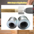 Copper Pipe Pipeline Cleaning Brush All-Metal HVAC Duct Cleaning Brush Drill Easy Install Easy to Use 1/2inch. 