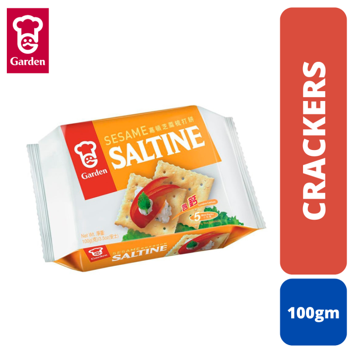 GARDEN Sesame Saltine Crackers Biscuit (100g)