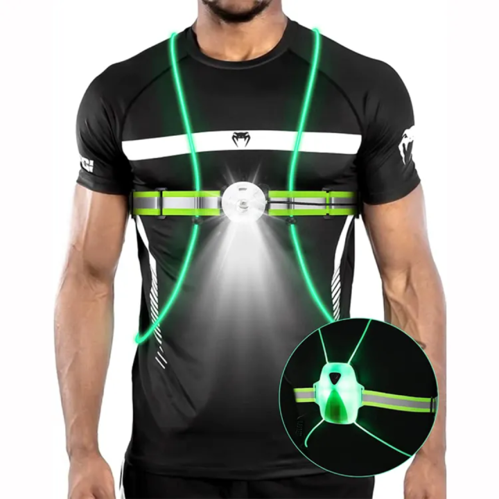 Led Chest USB Rechargeable LED Chest Light 250 Lumens – Night Running Safety ...