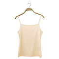 Modal lined bottom vest, small camisole women's top with cover, breathable , and can be worn outside in spring and summer. 