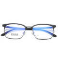Metal Frame Blue Ray Cut Thin Square Computer Glasses For Unisex. 