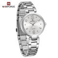 NaviForce NF5031 Fashion Luxury Bracelet Simple Wrist watch For Women - Silver. 